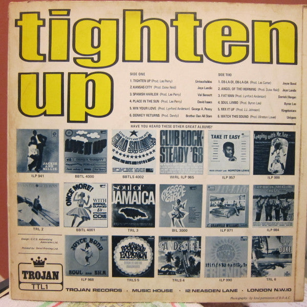 Various : Tighten Up (LP, Comp, Mono, RP, Son)