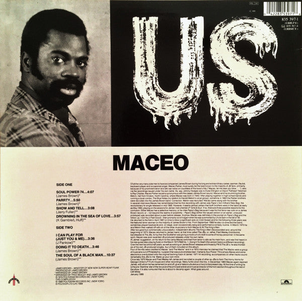 Maceo & The Macks : Us (LP, Album)
