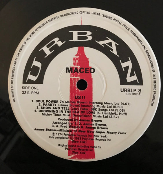 Maceo & The Macks : Us (LP, Album)