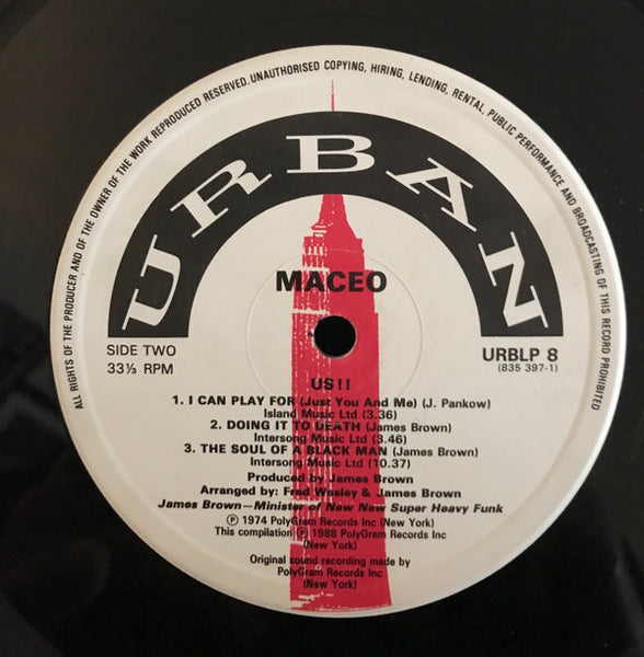 Maceo & The Macks : Us (LP, Album)