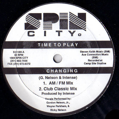 Time To Play : Changing (12")