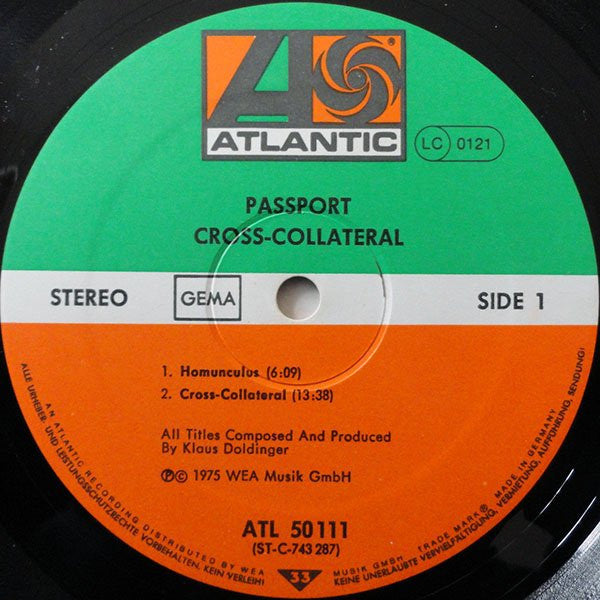 Passport (2) : Cross-Collateral (LP, Album, RE)