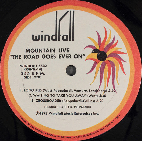 Mountain : Live : The Road Goes Ever On (LP, Album, BW-)