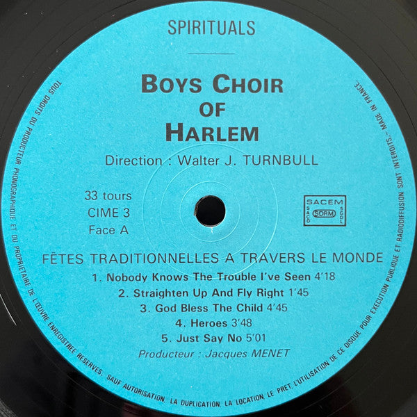 The Boys Choir Of Harlem : Fêtes Traditionnelles Américaines (LP)