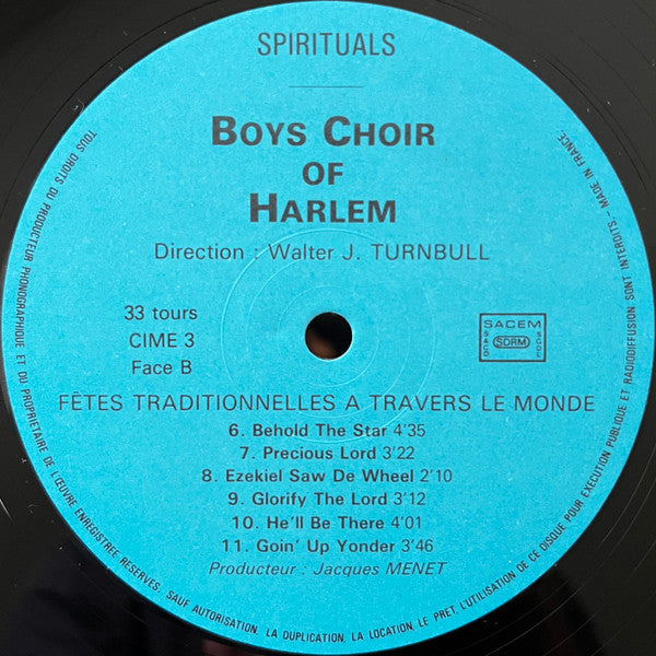 The Boys Choir Of Harlem : Fêtes Traditionnelles Américaines (LP)