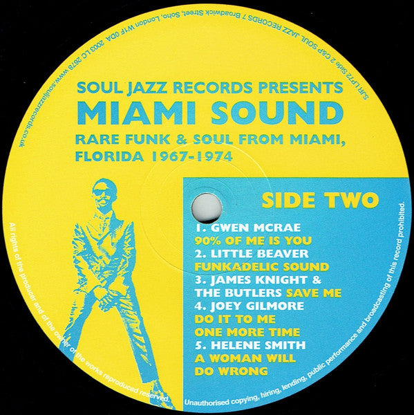 Various : Miami Sound (Rare Funk & Soul From Miami, Florida 1967-1974) (2xLP, Comp)