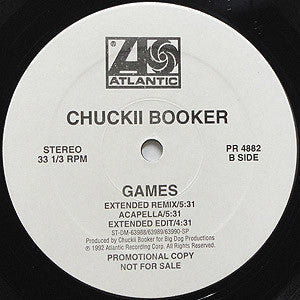 Chuckii Booker : Games (12", Single, Promo)
