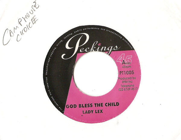 Lady Lex / Richie Davis : God Bless The Child / Its True (7", Single)