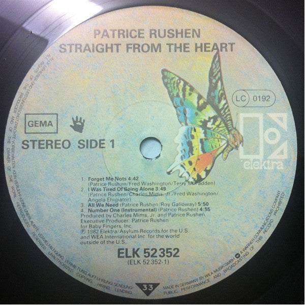 Patrice Rushen : Straight From The Heart (LP, Album)