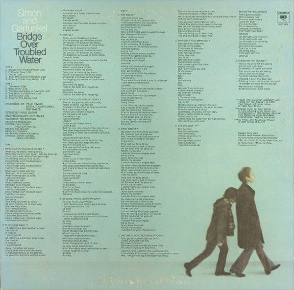 Simon & Garfunkel : Bridge Over Troubled Water (LP, Album, San)