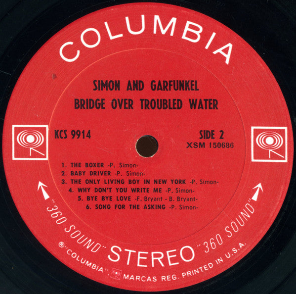 Simon & Garfunkel : Bridge Over Troubled Water (LP, Album, San)