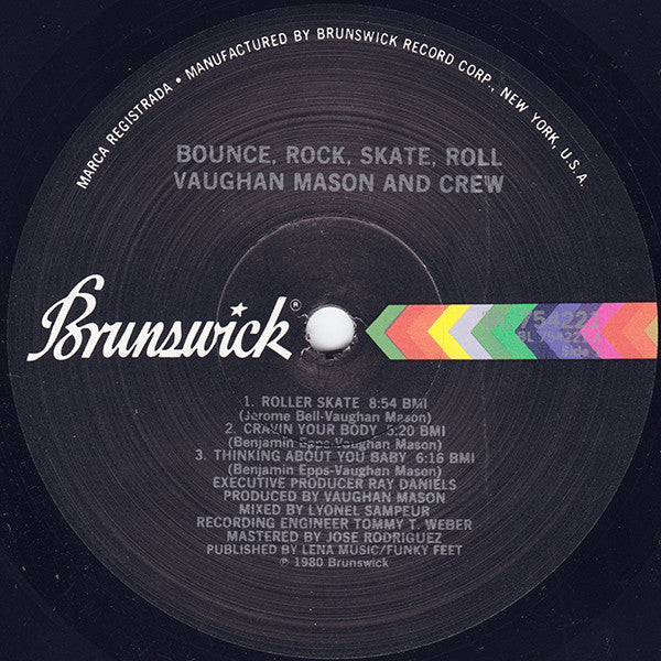 Vaughan Mason & Crew : Bounce, Rock, Skate, Roll (LP, Album, PRC)