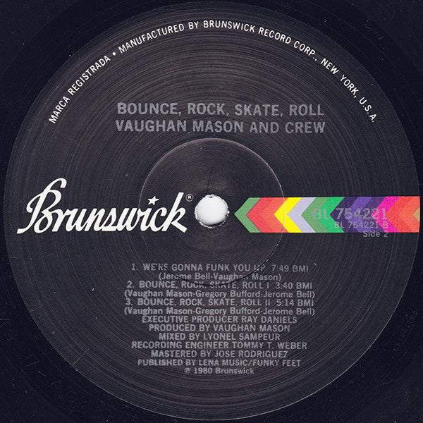 Vaughan Mason & Crew : Bounce, Rock, Skate, Roll (LP, Album, PRC)