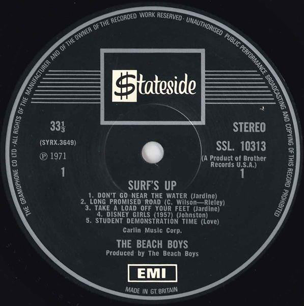 The Beach Boys : Surf's Up (LP, Album, One)