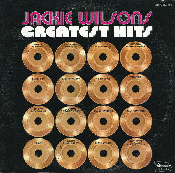 Jackie Wilson : Jackie Wilson's Greatest Hits (LP, Comp)