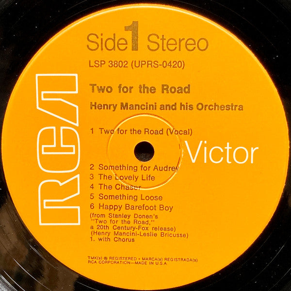 Henry Mancini - Henry Mancini And His Orchestra : Two For The Road (LP, Album, RP)