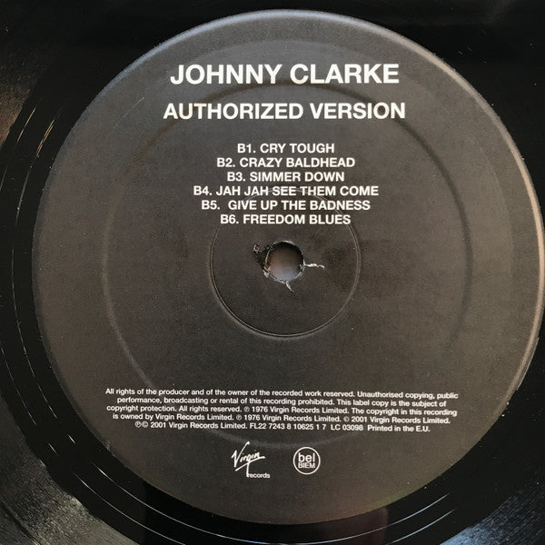 Johnny Clarke : Authorized Version (LP, Album, RE)