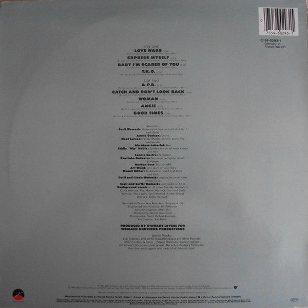 Womack & Womack : Love Wars (LP, Album)