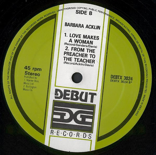 Barbara Acklin : Am I The Same Girl (12")