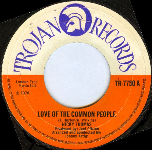 Nicky Thomas / The Destroyers : Love Of The Common People / Compass (7", Single, Lar)