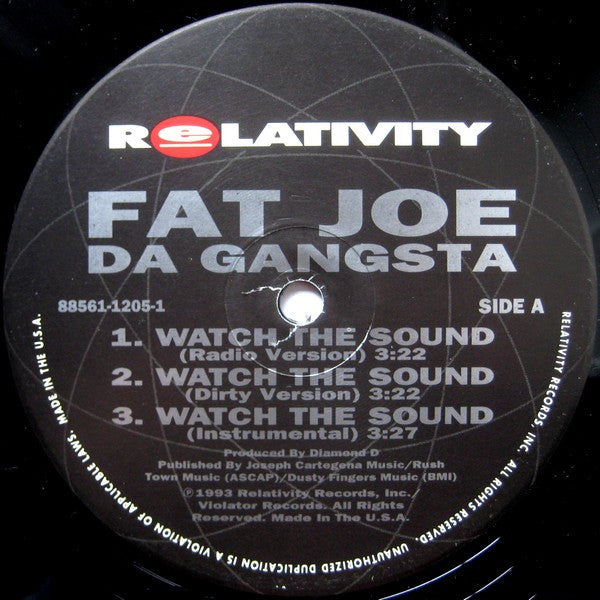 Fat Joe Da Gangsta* : Watch The Sound (12")