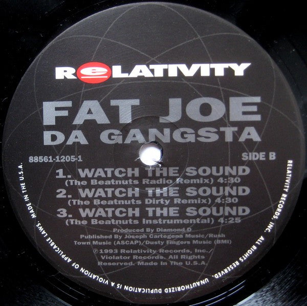 Fat Joe Da Gangsta* : Watch The Sound (12")