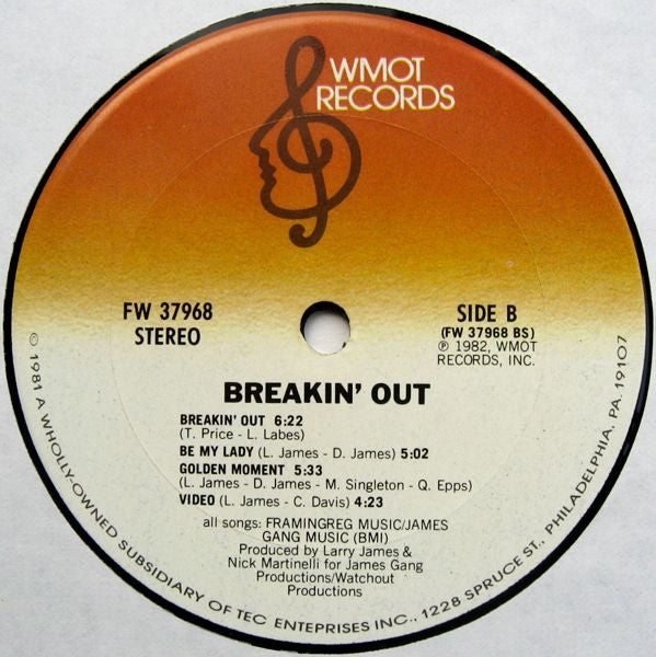 Fat Larry's Band : Breakin' Out (LP, Album)
