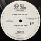 Christina Milian : L.O.V.E. (Red One Remix) (12", Promo)