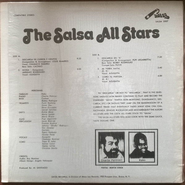 The Salsa All Stars : The Salsa All Stars (LP, Album)