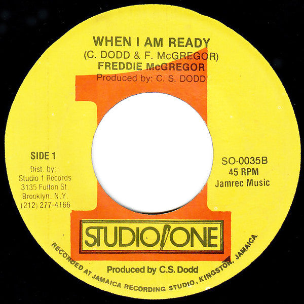 Freddy McGregor* : When I Am Ready (7")