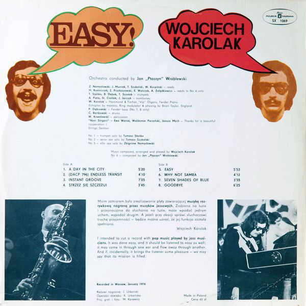 Wojciech Karolak : Easy! (LP, Album, Red)