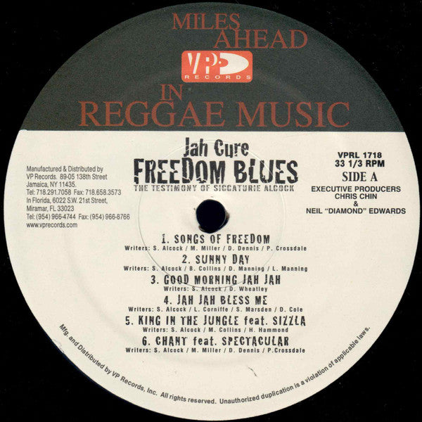 Jah Cure : Freedom Blues (LP, Album)