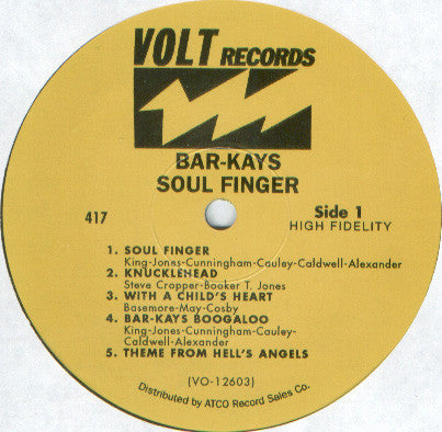 Bar-Kays : Soul Finger (LP, Album, Mono, Mis)