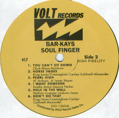 Bar-Kays : Soul Finger (LP, Album, Mono, Mis)