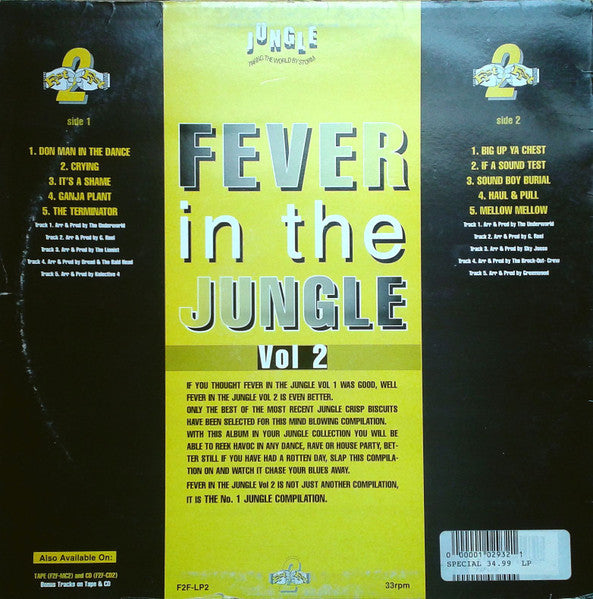 Various : Fever In The Jungle Vol 2 (LP, Comp)