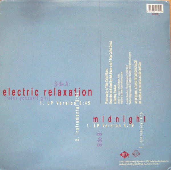 A Tribe Called Quest : Electric Relaxation (Relax Yourself Girl) (12", Single)