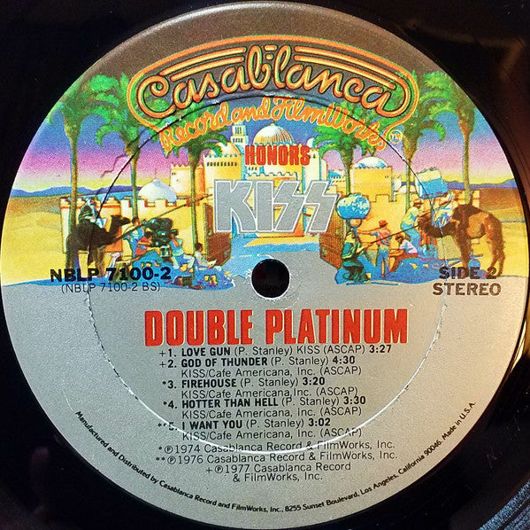 Kiss : Double Platinum (2xLP, Album, Comp, Ter)