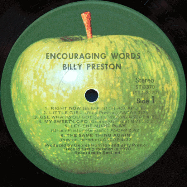 Billy Preston : Encouraging Words (LP, Album, Win)