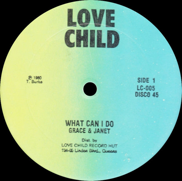 Grace & Janet / Millitant Barry* : What Can I Do / Lovers Style (12")