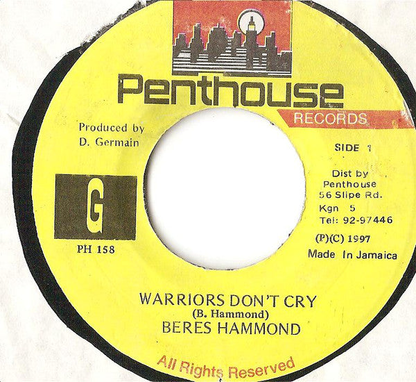 Beres Hammond : Warriors Don't Cry (7", MP, RP)