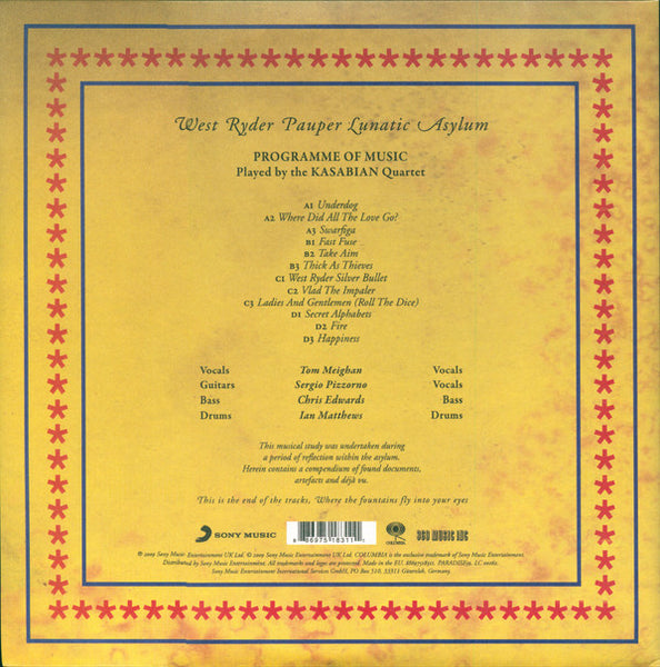 Kasabian : West Ryder Pauper Lunatic Asylum (2x10", Album, RE, RP)