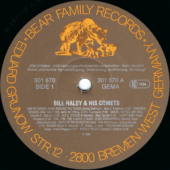 Bill Haley And His Comets : Rockin' Rollin' (5xLP, Comp + Box)