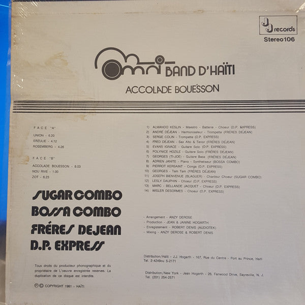 Omni Band D'Haiti : Accolade Bouésson (LP)