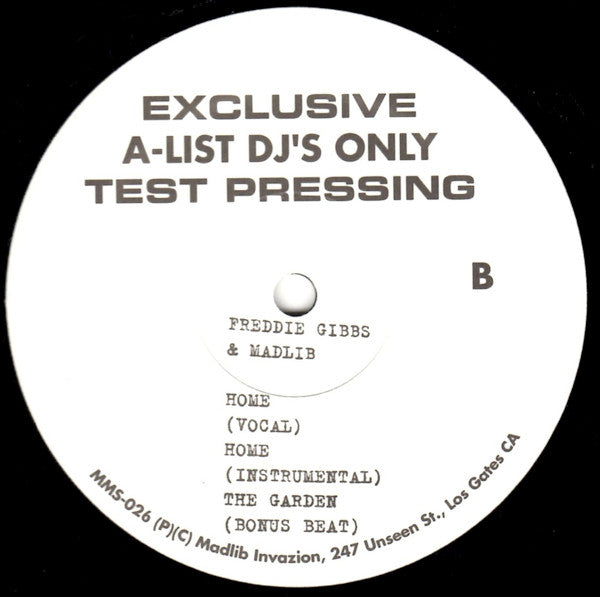 Freddie Gibbs & Madlib : Knicks Remix (12", EP)