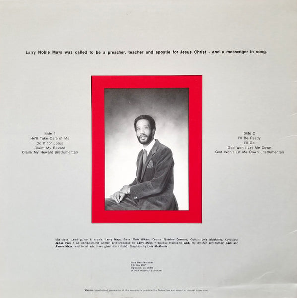 Larry Mays : I'll Be Ready (LP, Album)