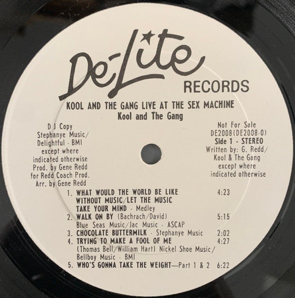 Kool & The Gang : Live At The Sex Machine (LP, Album, Promo, Gat)