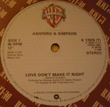Ashford & Simpson : Love Don't Make It Right / Bourgie Bourgie (12", Single, MP)