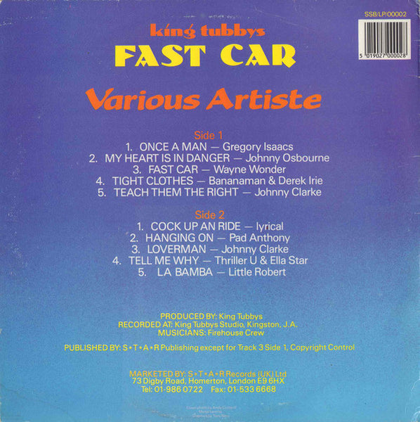 Various : King Tubby's Fast Car (LP, Comp)