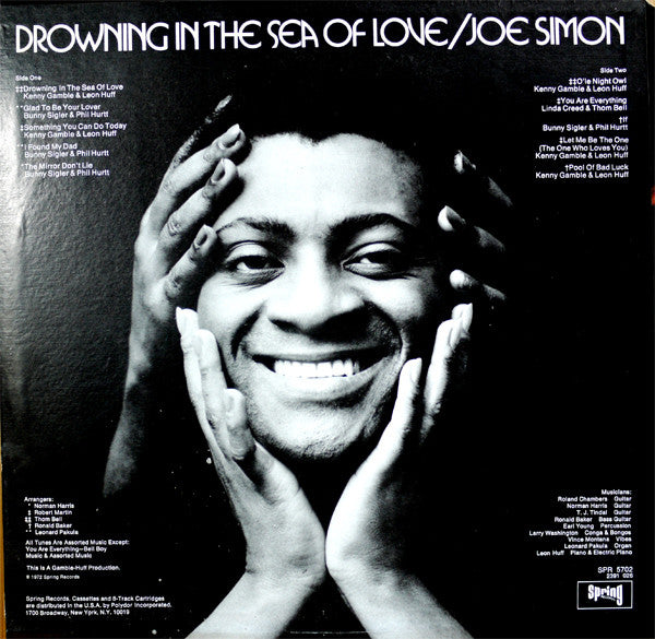 Joe Simon : Drowning In The Sea Of Love (LP, Album, Scr)