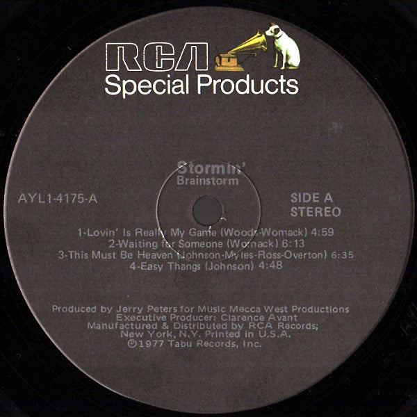 Brainstorm (5) : Stormin' (LP, Album, RM, RP)